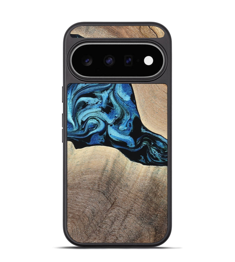Pixel 11 Wood Phone Case - Michel (Blue, 801052)