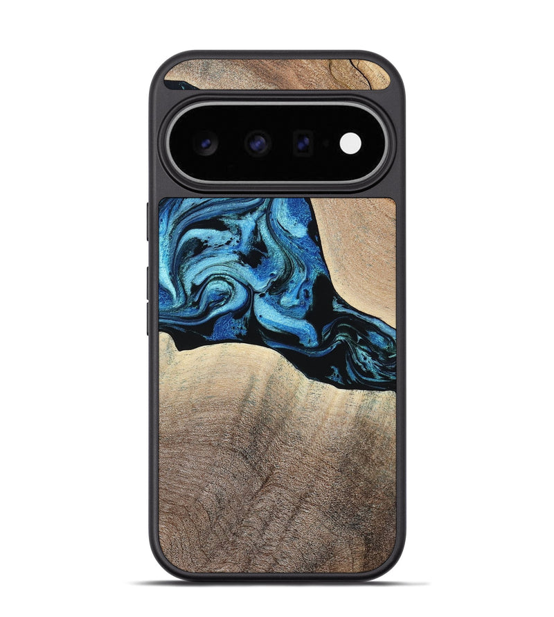 Pixel 11 Pro Wood Phone Case - Michel (Blue, 801052)