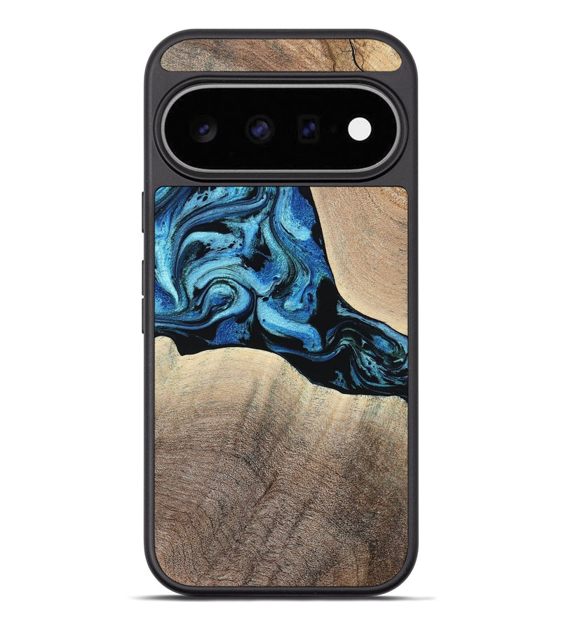 Pixel 11 Pro XL Wood Phone Case - Michel (Blue, 801052)