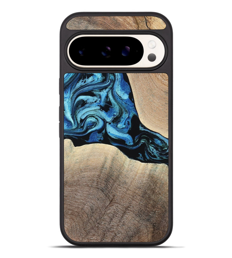 Pixel 9 Pro XL Wood Phone Case - Michel (Blue, 801052)