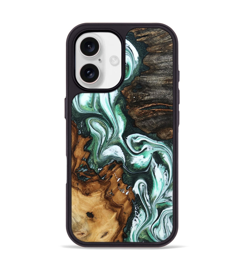 iPhone 17 Wood Phone Case - Savanah (Green, 801055)