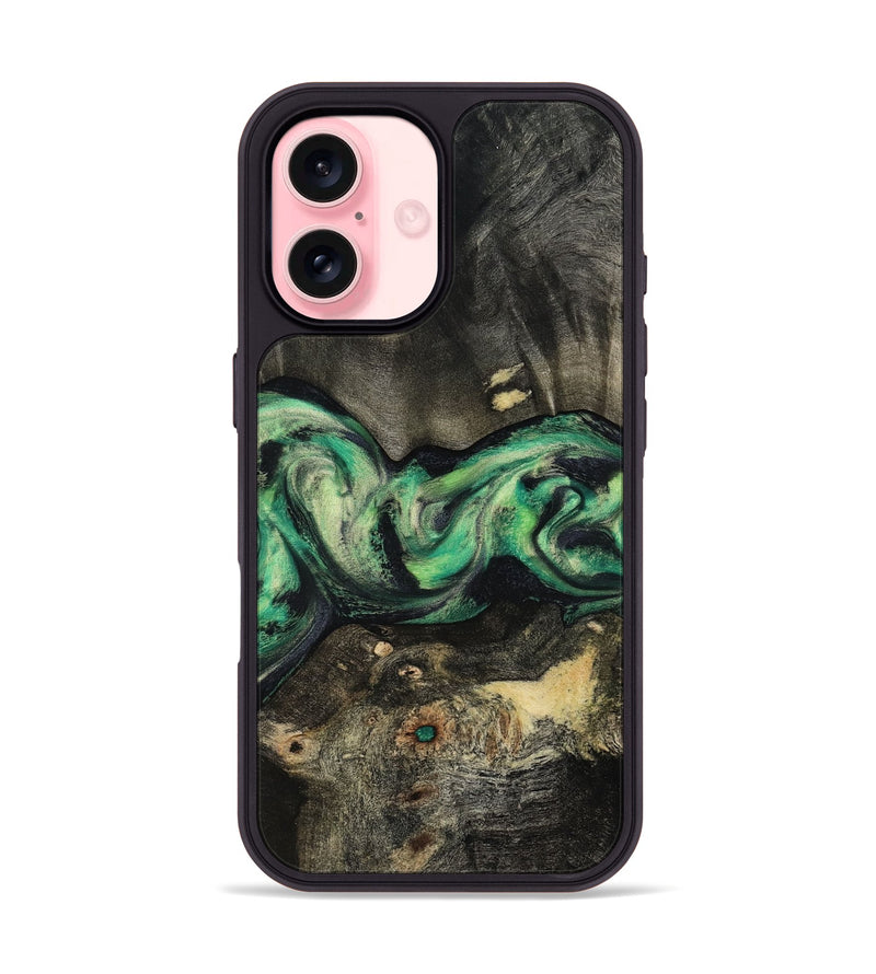 iPhone 16 Wood Phone Case - Infant (Green, 801067)