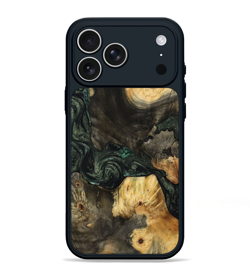 iPhone 17 Pro Max Wood Phone Case - Nallely (Green, 801071)