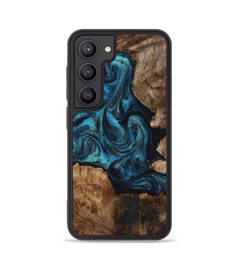 Galaxy S23 Wood Phone Case - Chrissy (Blue, 801091)
