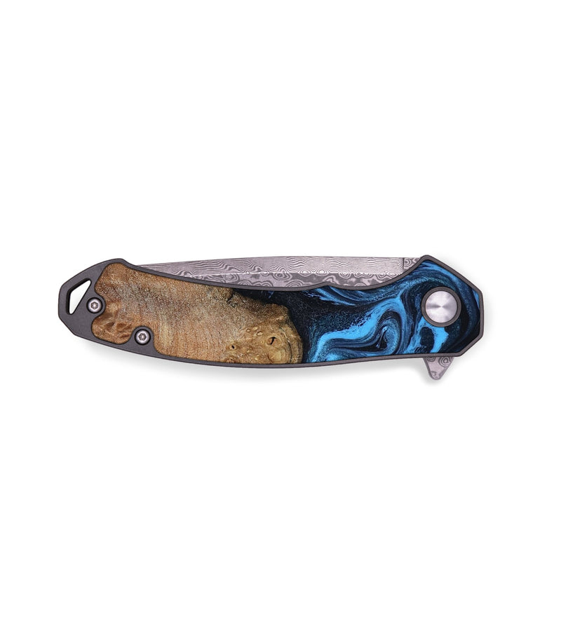EDC Wood Pocket Knife - Kane (Blue, 801229)
