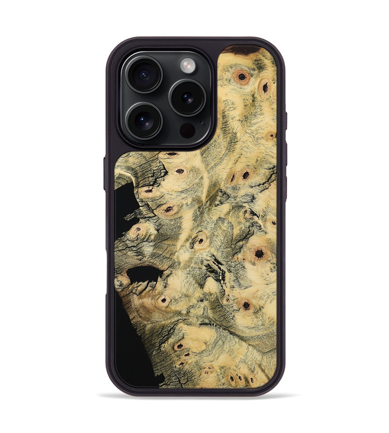 iPhone 16 Pro Wood Phone Case - Mathias (Wood Burl, 801236)