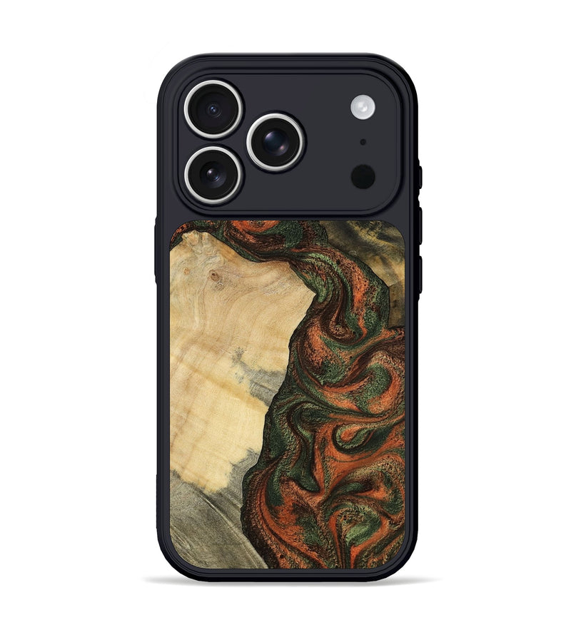 iPhone 17 Pro Wood Phone Case - Matilda (Green, 801351)
