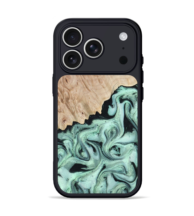 iPhone 17 Pro Wood Phone Case - Kadeem (Green, 801356)
