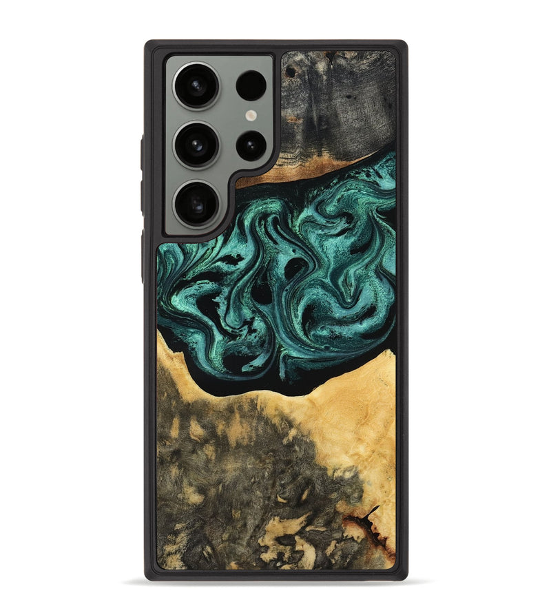 Galaxy S23 Ultra Wood Phone Case - Cloe (Green, 801361)