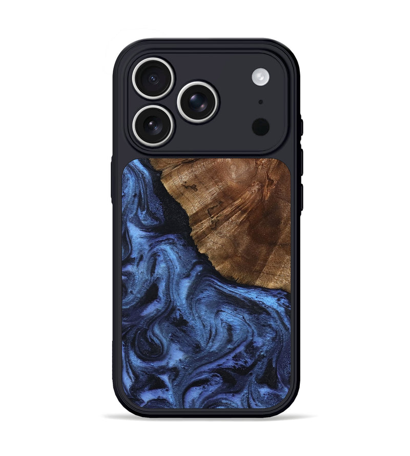 iPhone 17 Pro Wood Phone Case - Jace (Blue, 801367)
