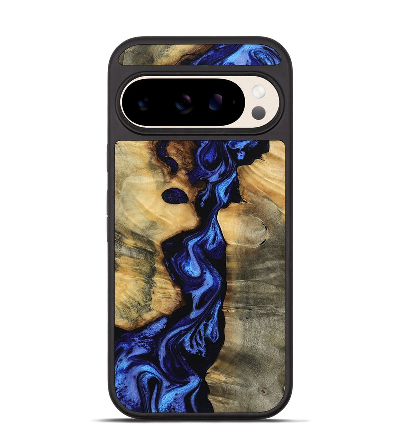 Pixel 10 Pro Wood Phone Case - Lailah (Blue, 801371)