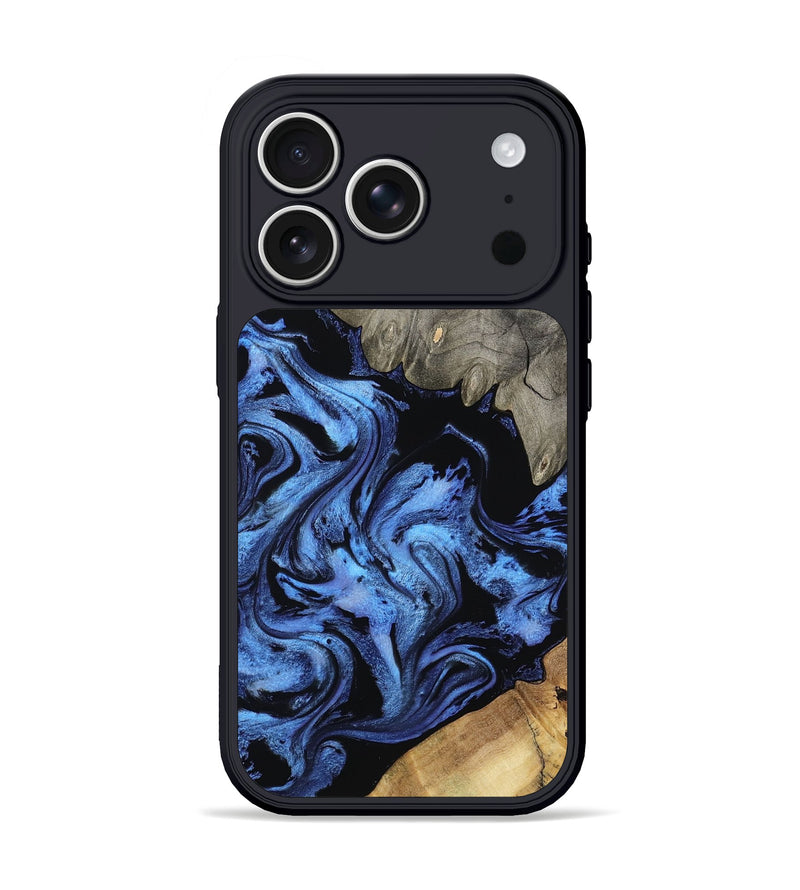 iPhone 17 Pro Wood Phone Case - Krish (Blue, 801372)