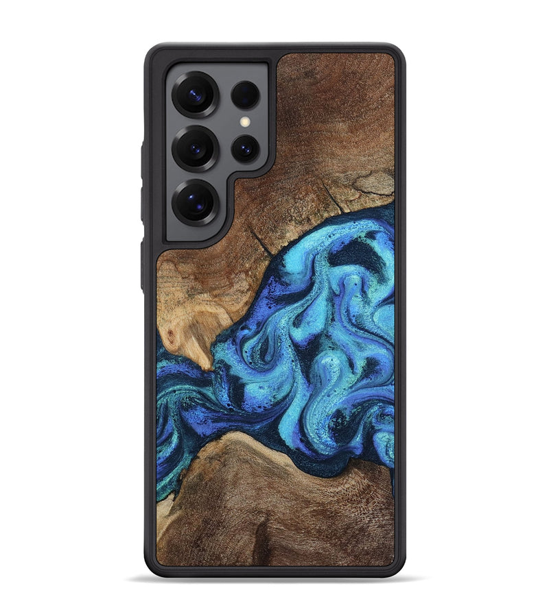 Galaxy S25 Ultra Wood Phone Case - Webster (Blue, 801374)
