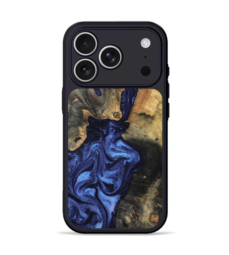 iPhone 17 Pro Wood Phone Case - Sheena (Blue, 801392)