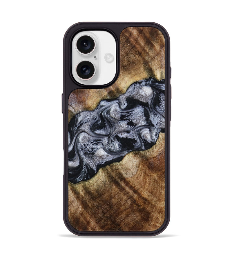 iPhone 17 Wood Phone Case - Yvette (Black & White, 801404)