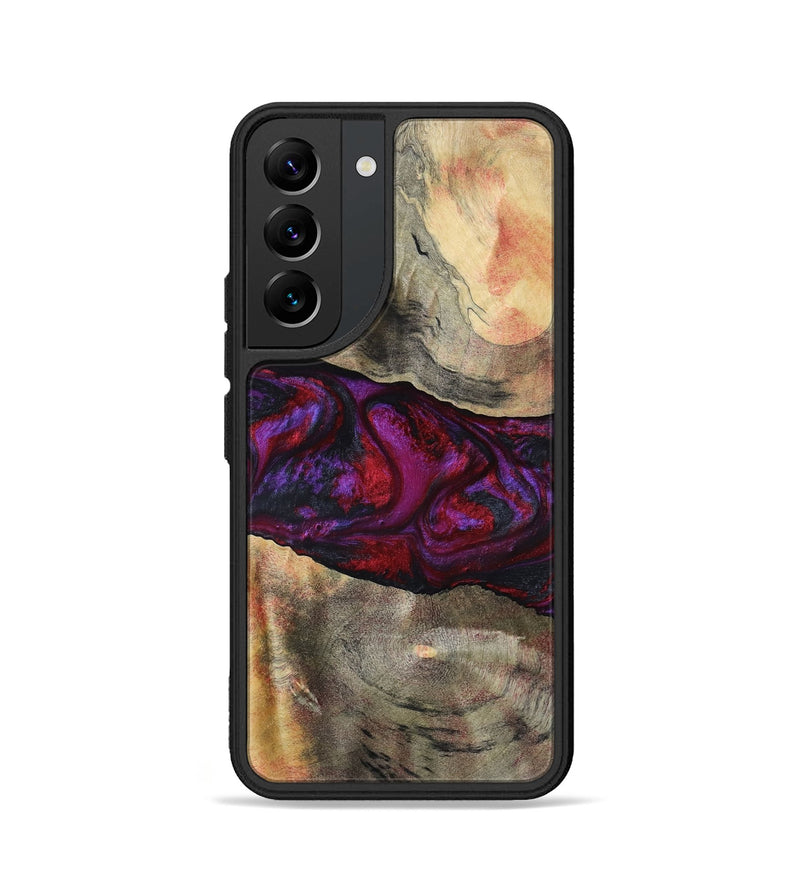 Galaxy S22 Wood Phone Case - Lydia (Red, 801427)