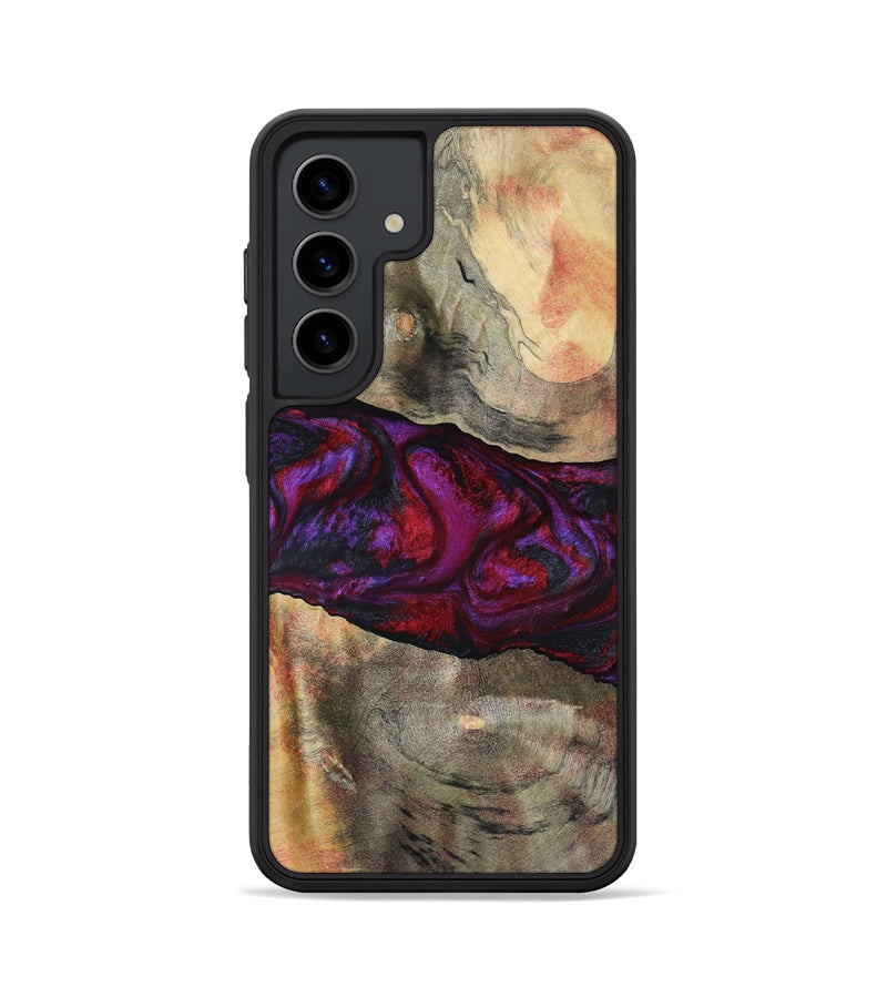 Galaxy S24 Wood Phone Case - Lydia (Red, 801427)