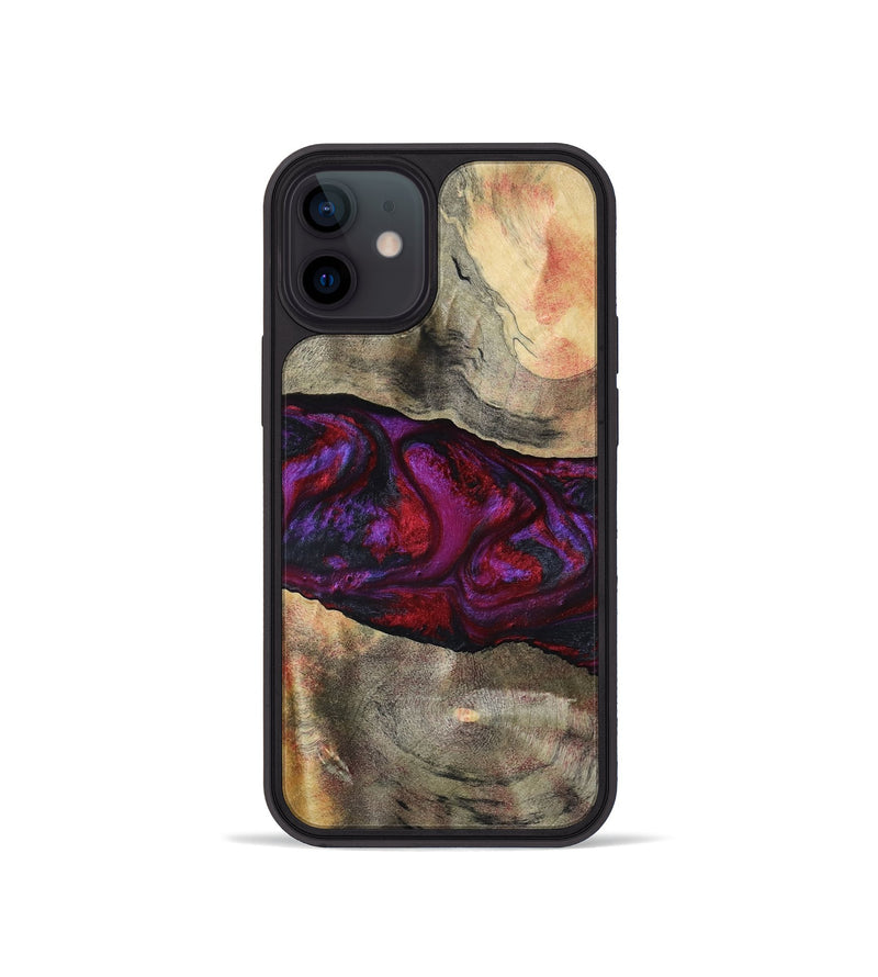 iPhone 12 mini Wood Phone Case - Lydia (Red, 801427)