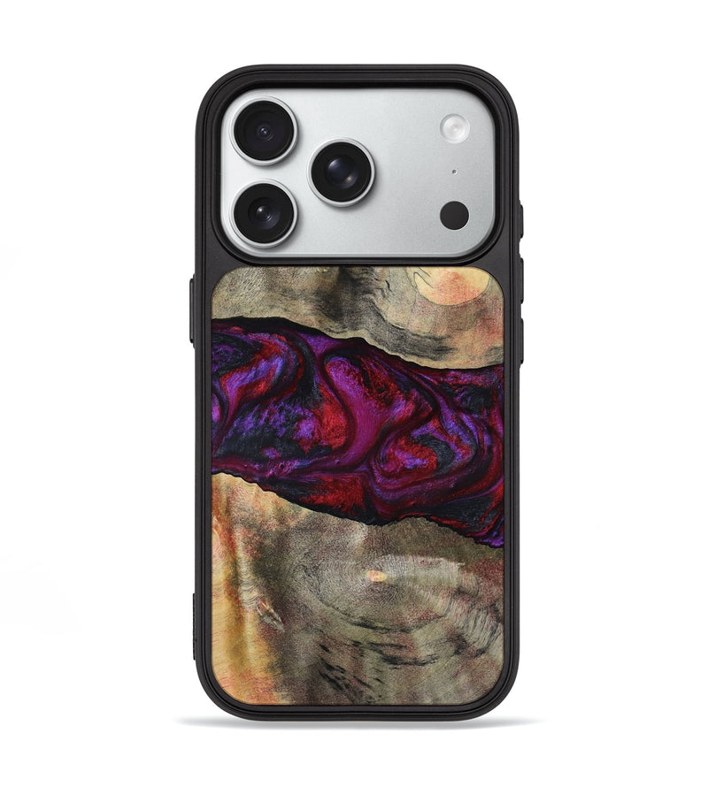 iPhone 18 Pro Wood Phone Case - Lydia (Red, 801427)