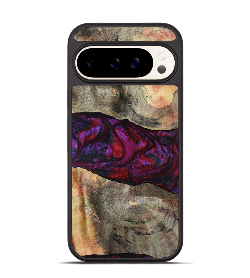 Pixel 9 Wood Phone Case - Lydia (Red, 801427)
