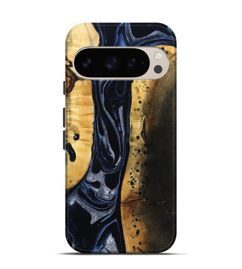 Pixel 10 Wood Live Edge Phone Case - Velda (Black & White, 801467)