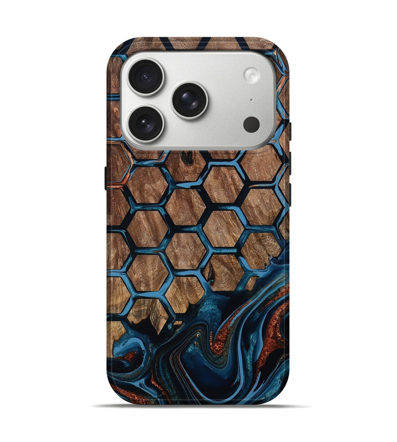 iPhone 17 Pro Wood Live Edge Phone Case - Zina (Pattern, 801468)