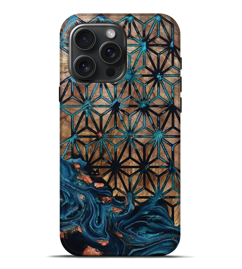 iPhone 16 Pro Max Wood Live Edge Phone Case - Neil (Pattern, 801515)