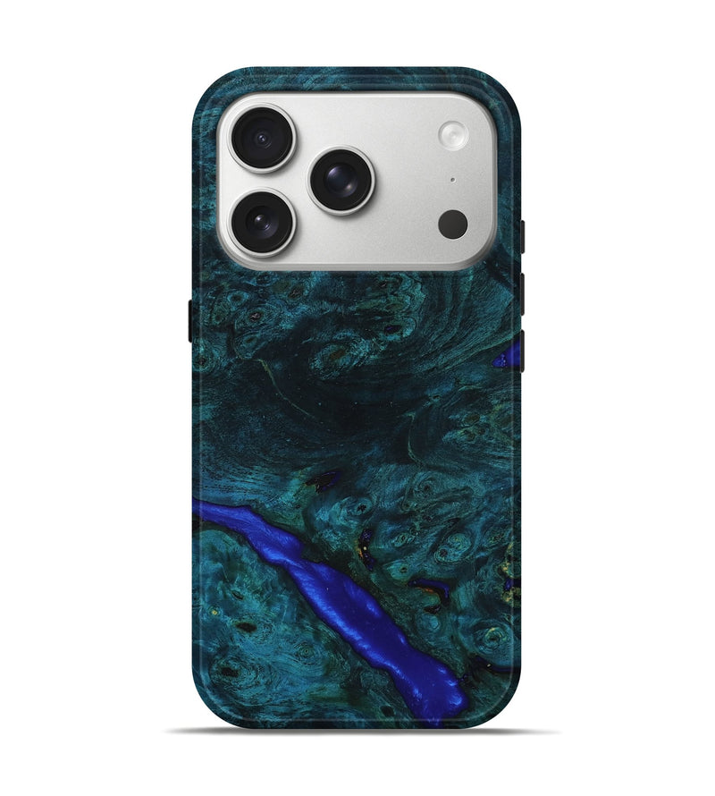 iPhone 17 Pro Wood Live Edge Phone Case - Lu (Wood Burl, 801524)