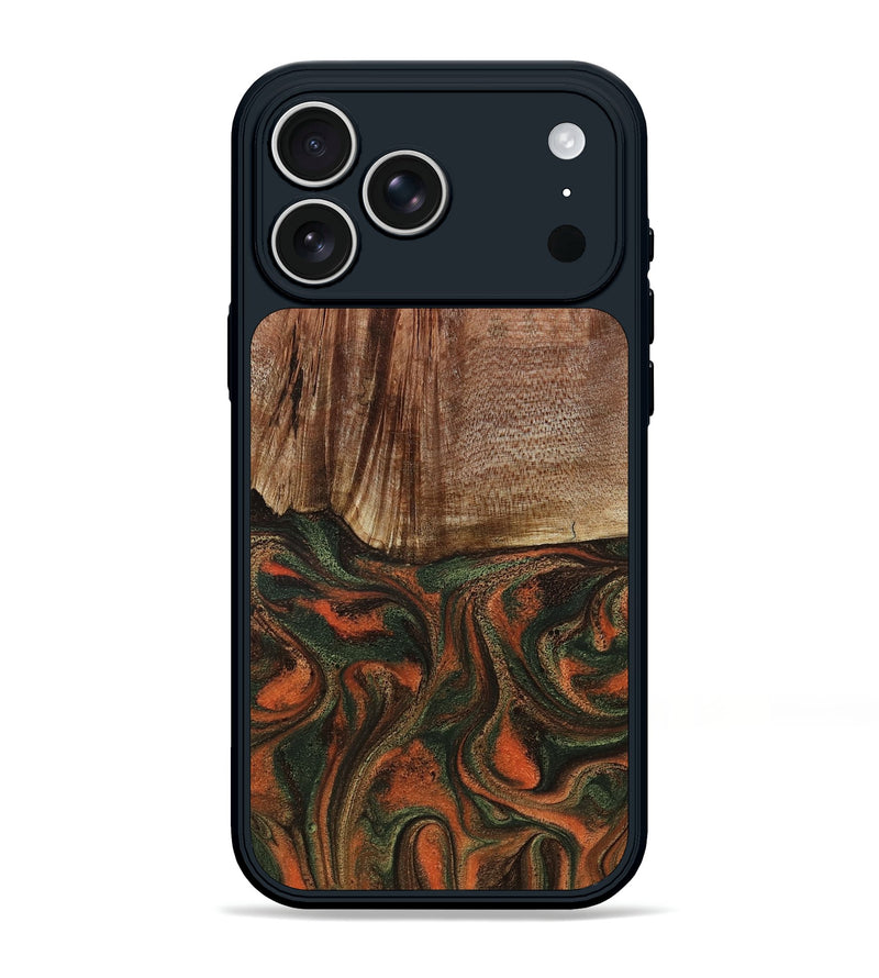 iPhone 17 Pro Max Wood Phone Case - Justus (Green, 801532)