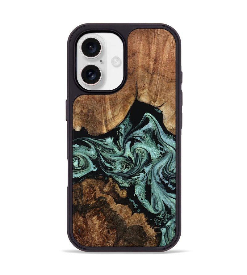 iPhone 17 Wood Phone Case - Ashlyn (Green, 801538)