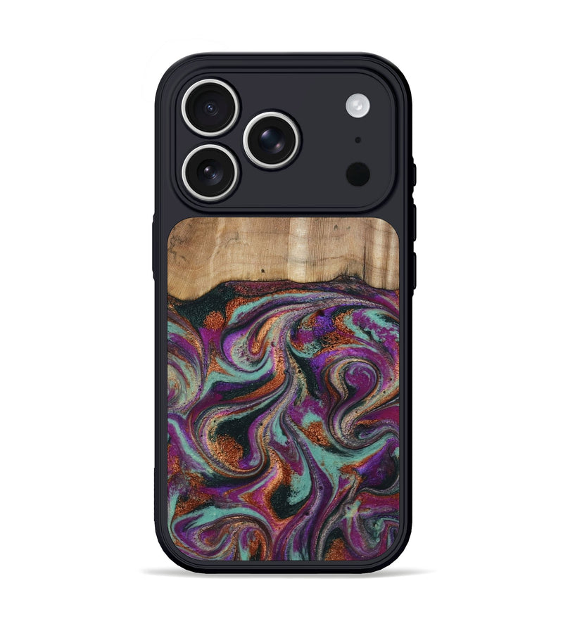 iPhone 17 Pro Wood Phone Case - Meghann (Green, 801539)