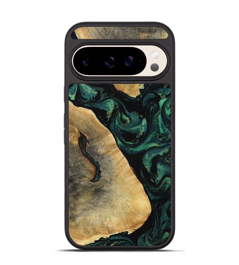 Pixel 10 Pro Wood Phone Case - Erykah (Green, 801541)