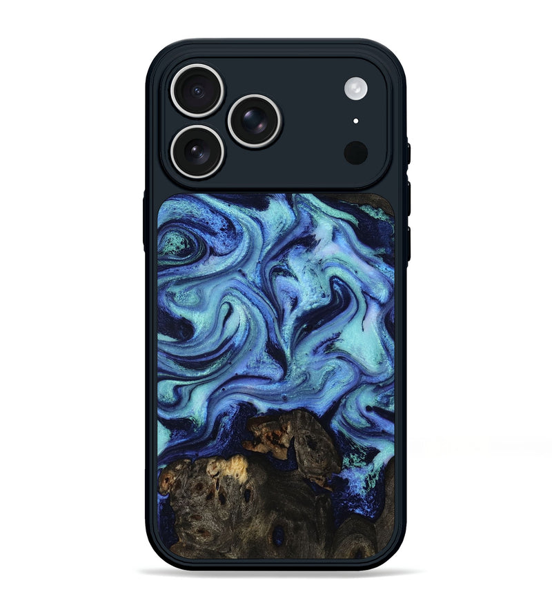 iPhone 17 Pro Max Wood Phone Case - Caspian (Blue, 801562)