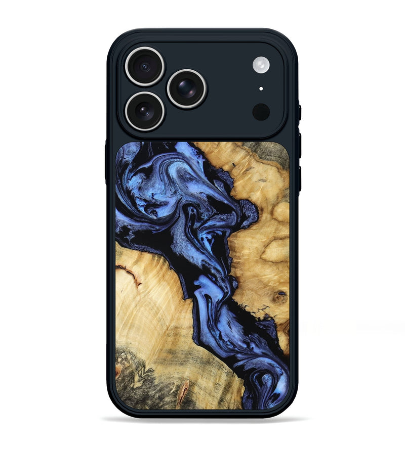 iPhone 17 Pro Max Wood Phone Case - Alonso (Blue, 801564)