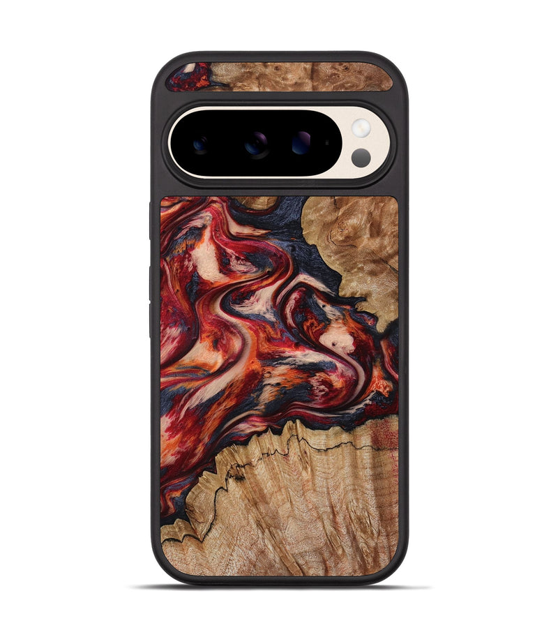 Pixel 10 Pro Wood Phone Case - Stacy (Red, 801632)