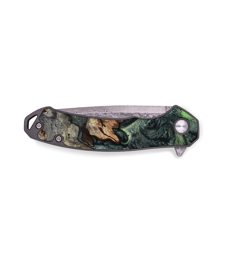 EDC Wood Pocket Knife - Darien (Green, 801780)