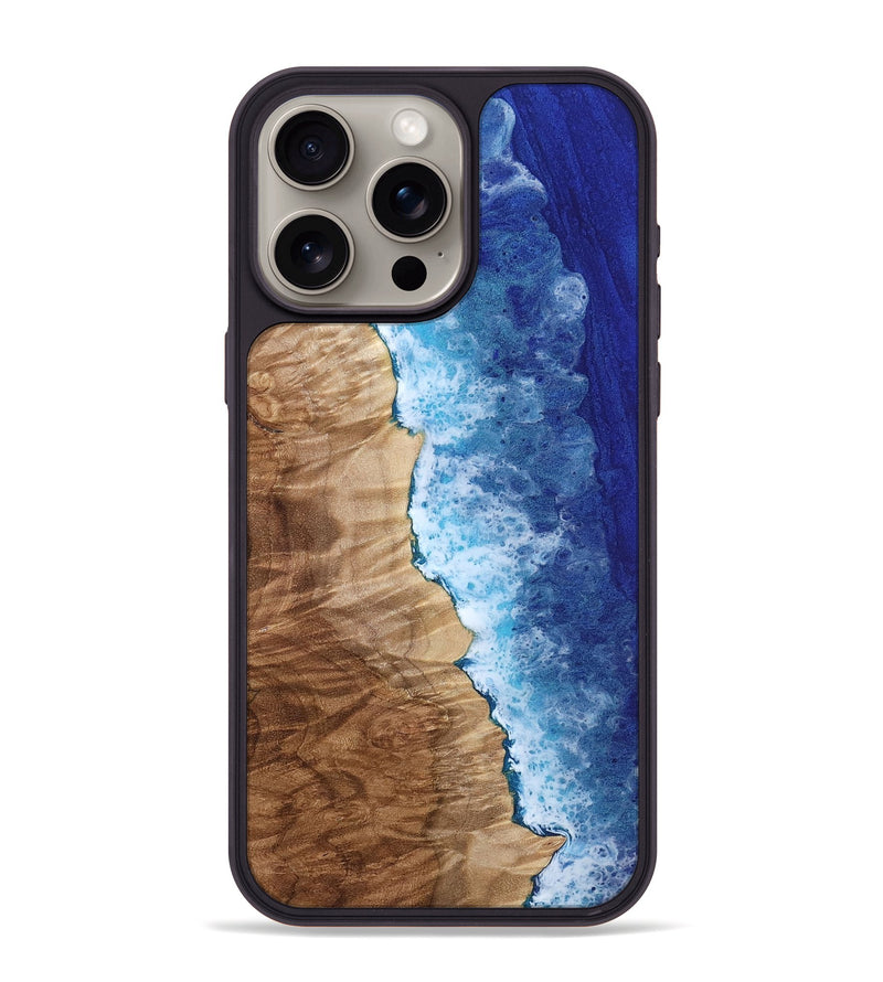 iPhone 15 Pro Max Wood Phone Case - Yetta (Coastal, 801818)