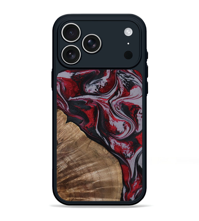 iPhone 17 Pro Max Wood Phone Case - Randell (Red, 801861)