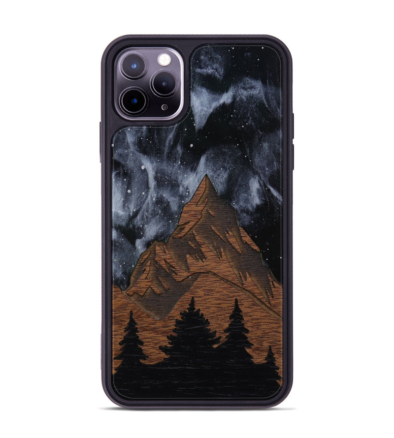iPhone 11 Pro Max Wood Phone Case - Everest Silver (Terrain)