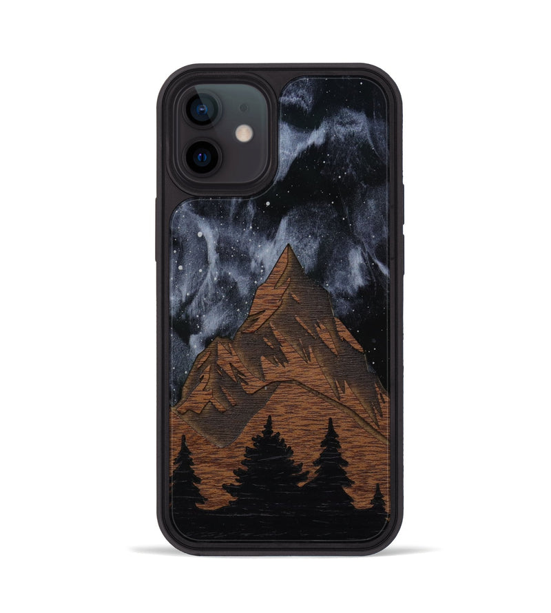 iPhone 12 Wood Phone Case - Everest Silver (Terrain)
