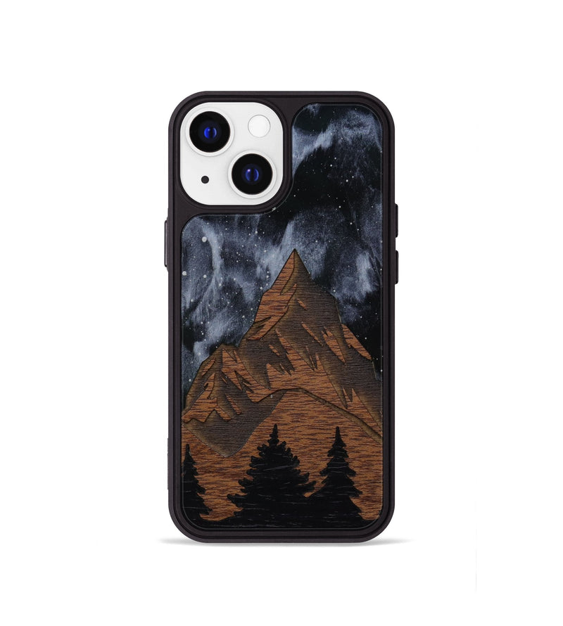 iPhone 13 mini Wood Phone Case - Everest Silver (Terrain)