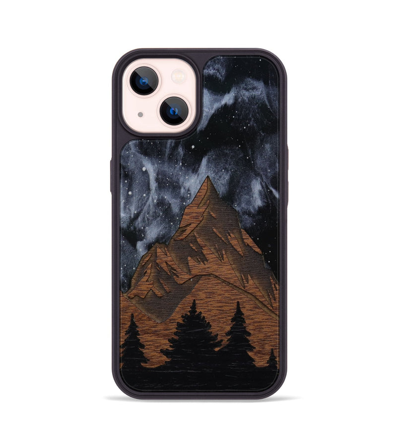 iPhone 14 Wood Phone Case - Everest Silver (Terrain)