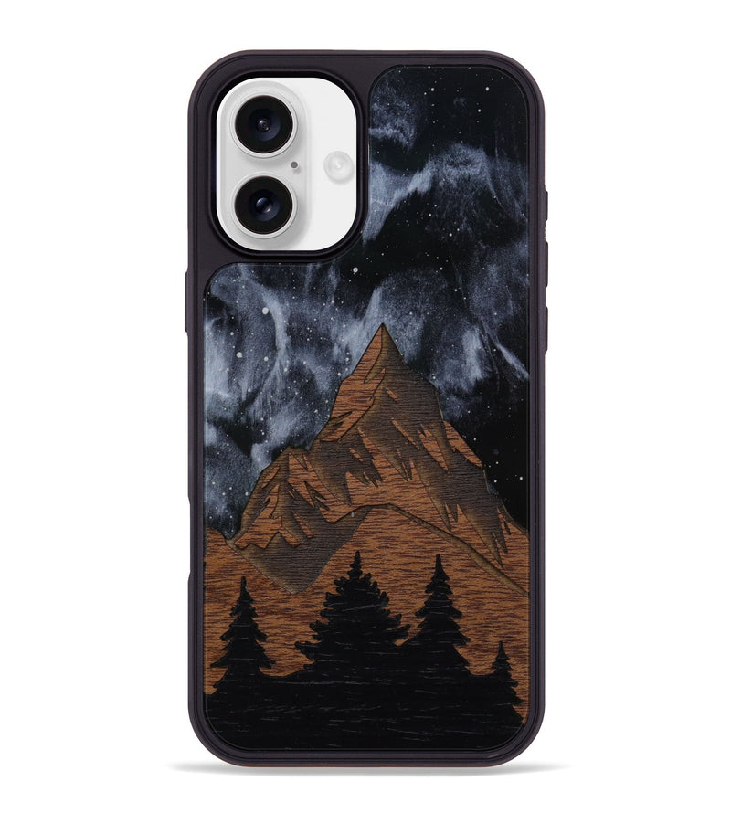 iPhone 16 Plus Wood Phone Case - Everest Silver (Terrain)