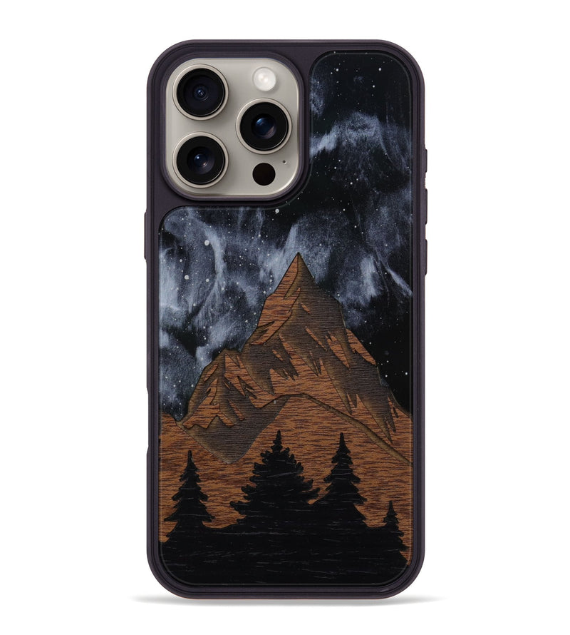 iPhone 16 Pro Max Wood Phone Case - Everest Silver (Terrain)