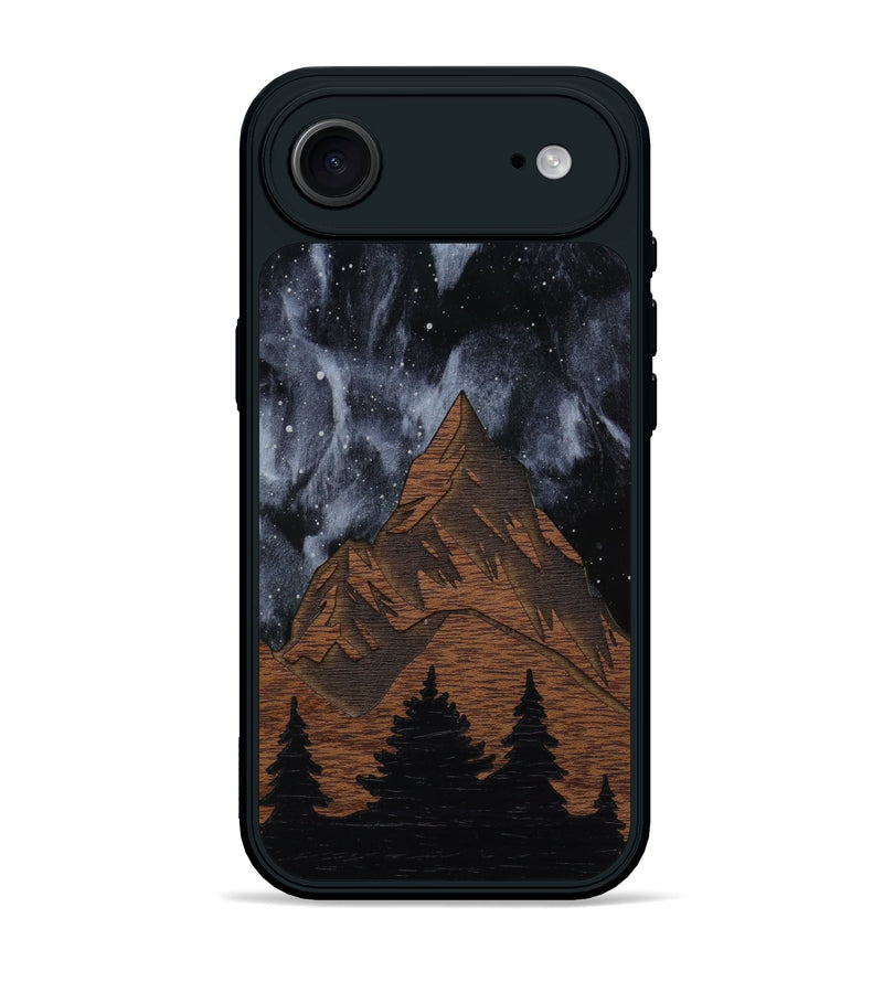 iPhone 17 Air Wood Phone Case - Everest Silver (Terrain)