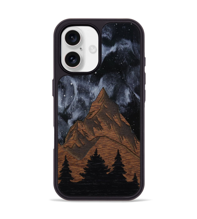 iPhone 17 Wood Phone Case - Everest Silver (Terrain)