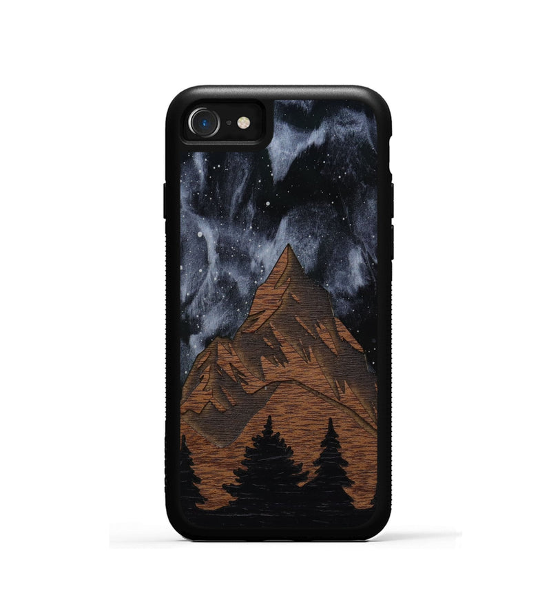 iPhone SE Wood Phone Case - Everest Silver (Terrain)