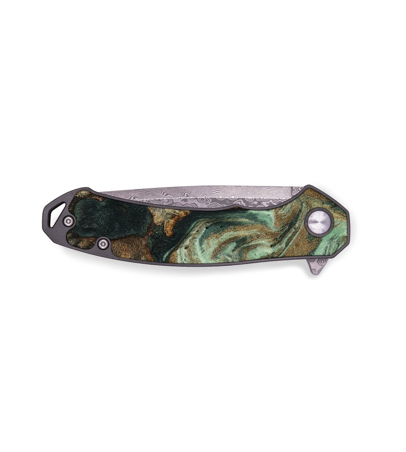 EDC Wood Pocket Knife - Polly (Green, 801996)