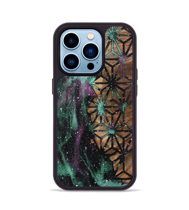 iPhone 14 Pro Wood Phone Case - Meir (Cosmos, 802144)