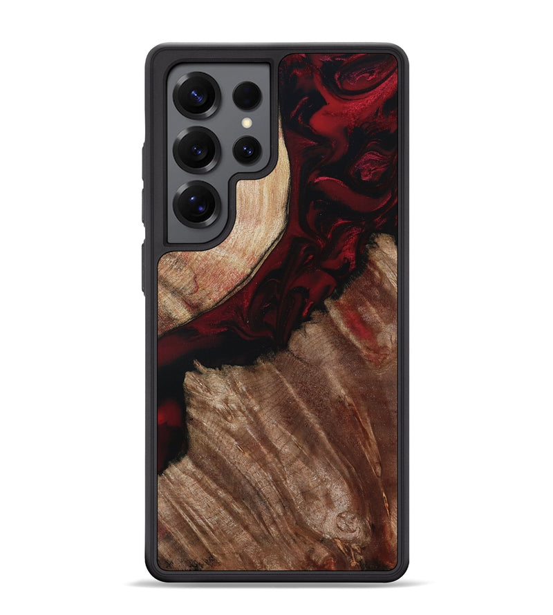 Galaxy S25 Ultra Wood Phone Case - Docia (Red, 802183)